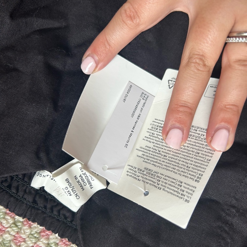 H&M Black Midi Spaghetti-Strap Dress - Picture 7 of 12